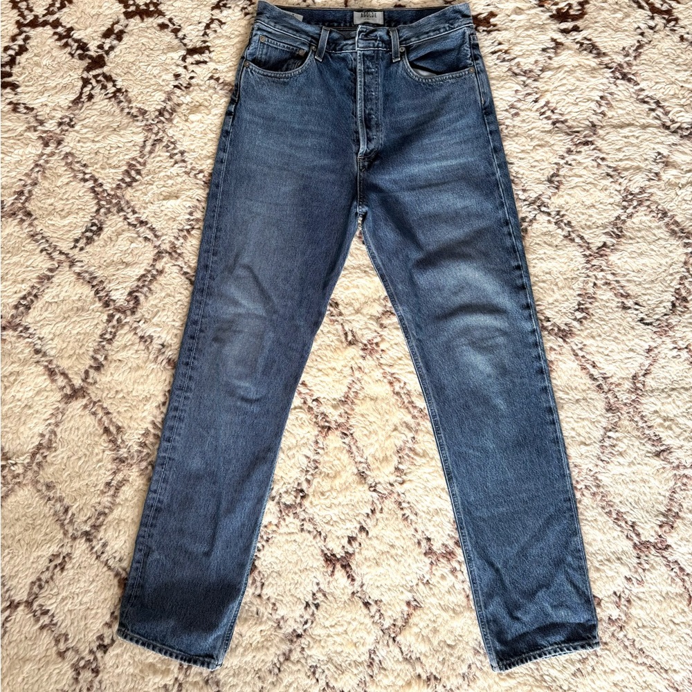 AGOLDE 90'S PINCH WAIST HIGH RISE STRAIGHT in Control (I believe)